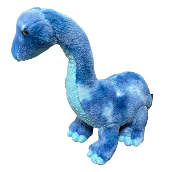 Aurora Plush Dinosaur Brachiosaurus Stuffed Animal Shower Gift Nursery Blue 15" - Picture 2 of 10